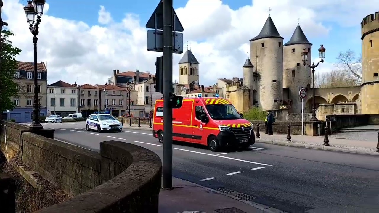Compilation (pompiers, police, Ambulance) Metz