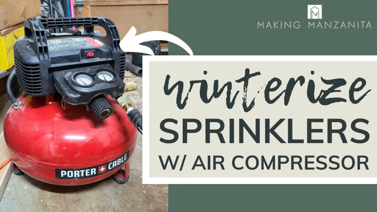 Winterize Sprinklers With Air Compressor | EASY Step by Step for Beginners!