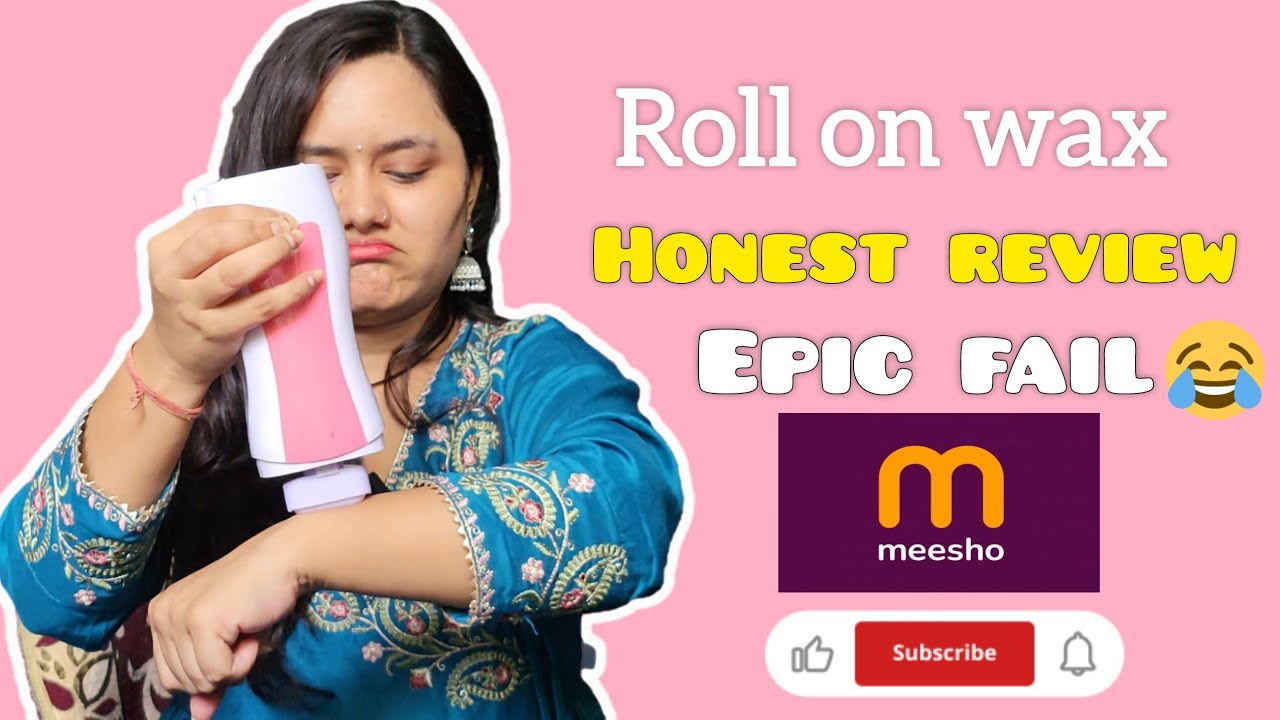 First impression of roll on wax | Honest review | epic fail | under 500 #rollonwax #waxing #reviews