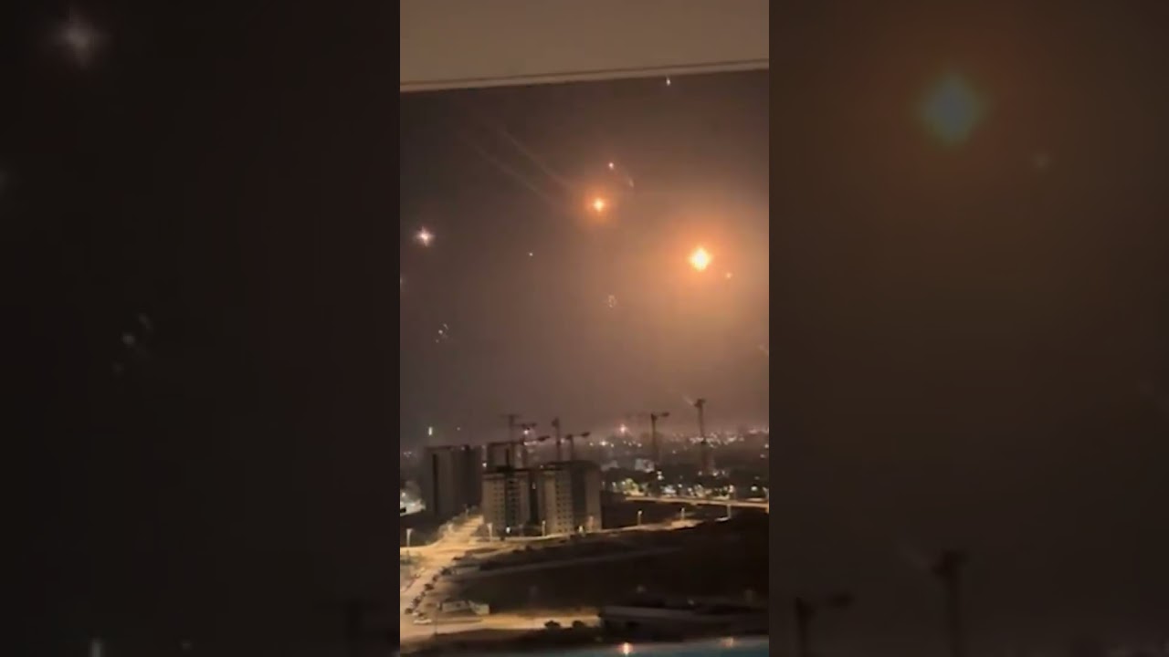 Israel Iron Dome in Action!