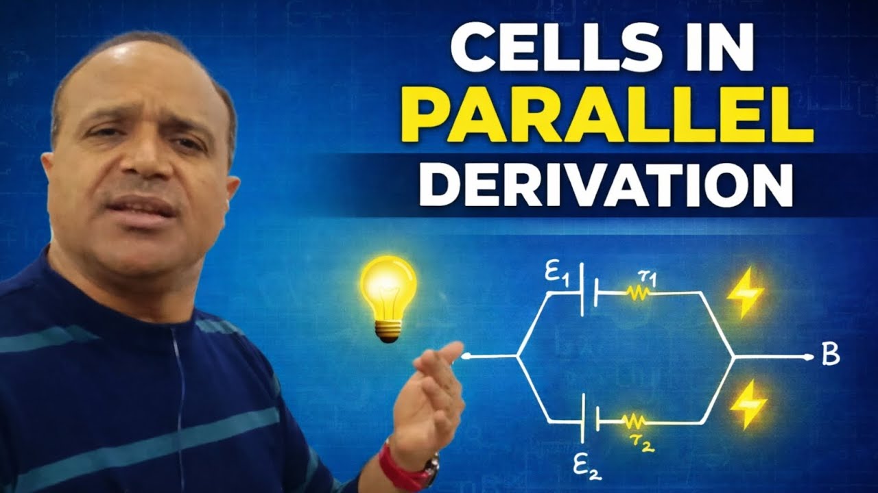 Cells in parallel - समानांतर संयोजन - Derivation ☺
