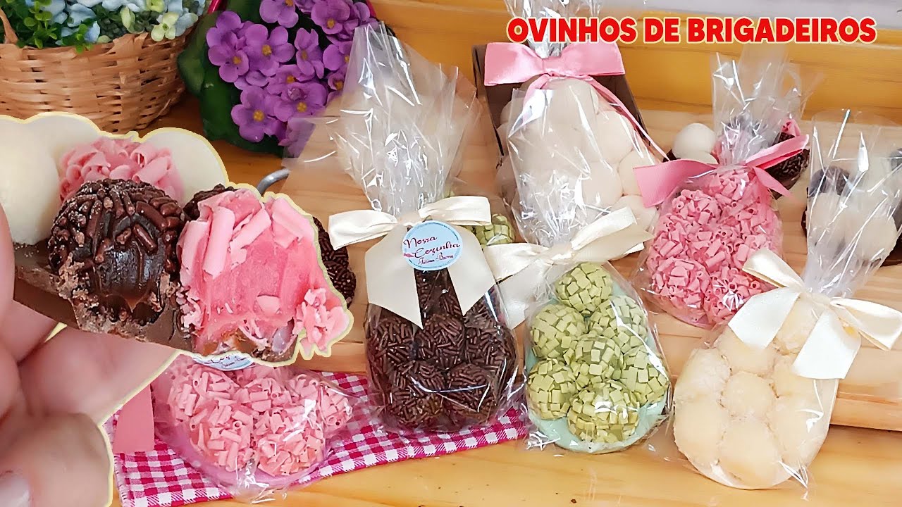 OVINHOS TABLETE COM BRIGADEIROS - APRENDA A FAZER TODOS OS SABORES DE BRIGADEIROS E MONTAR OS OVOS!