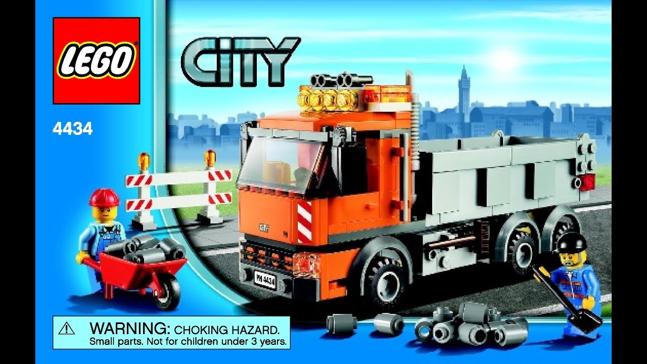 LEGO City Town Dump Truck 4434 Instructions Book DIY