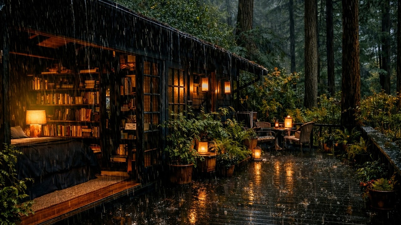 Best Rain Sounds in the Night Forest 🌲 | Fall into Deep Sleep Easily with Rain Sounds 🌧️😴