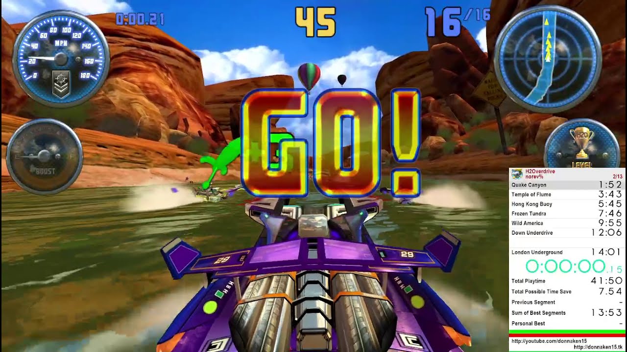 H2Overdrive speedrun norev% 13:59