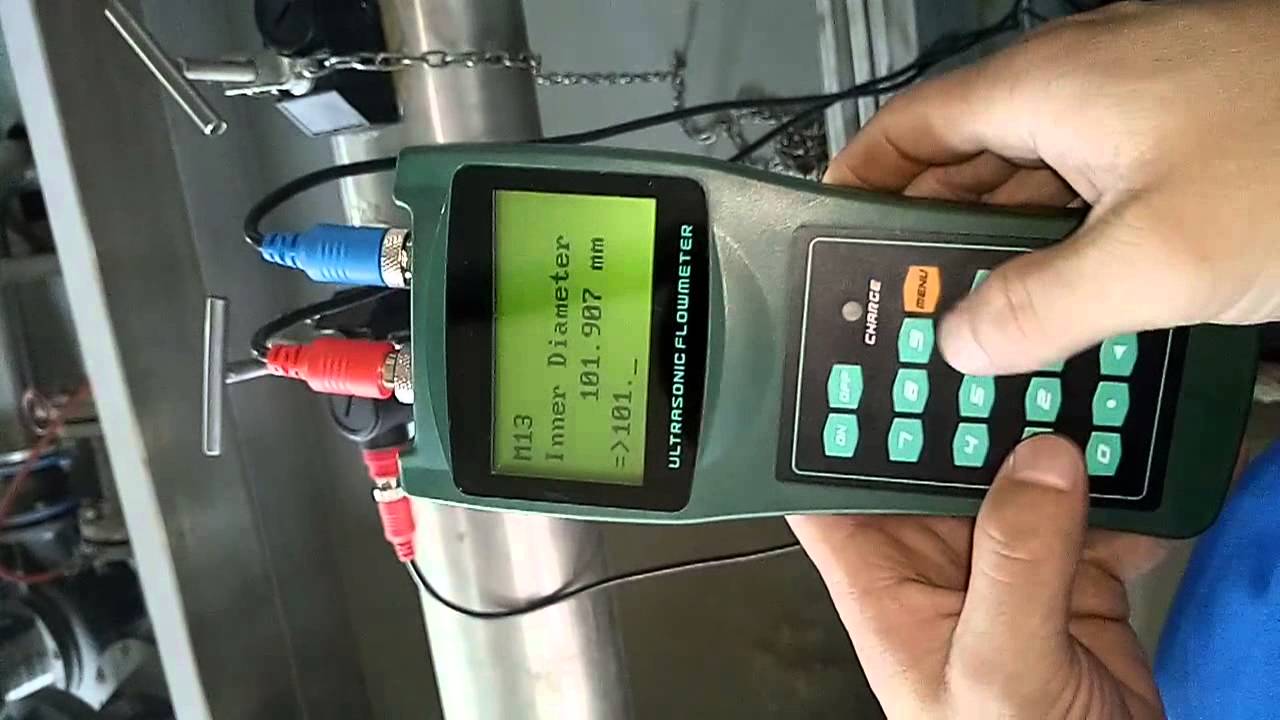 How to operate handheld ultrasonic flowmeter
