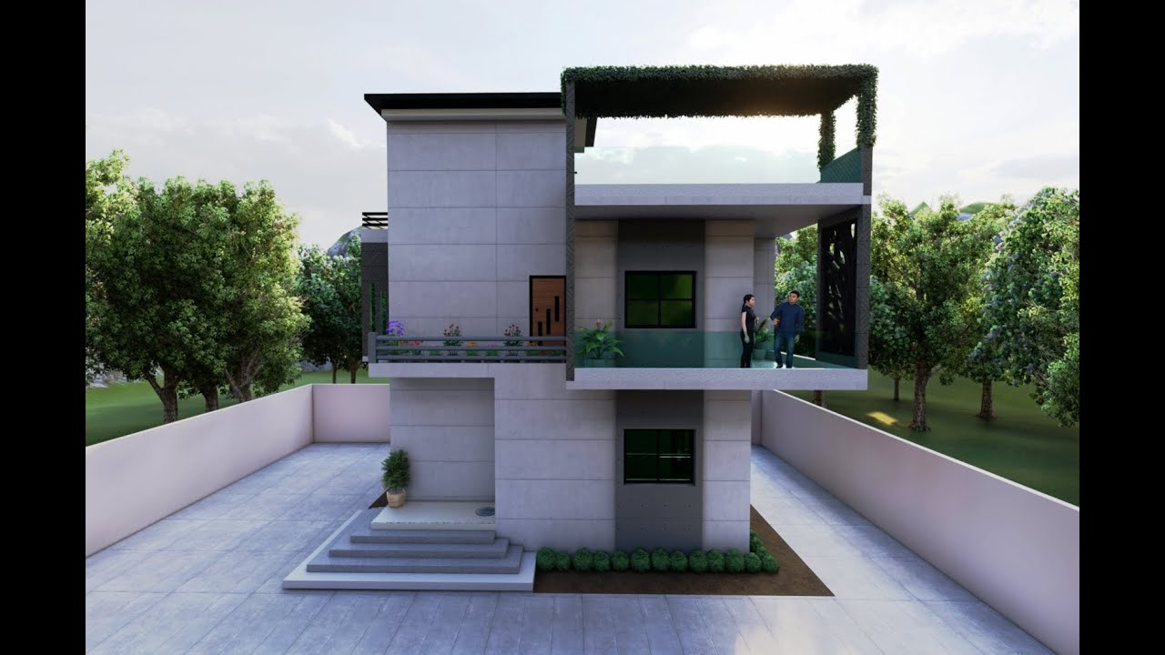 Modern Marvel: Architectural Ingenuity on a Compact 27' X 19' Plot | Exterior Design