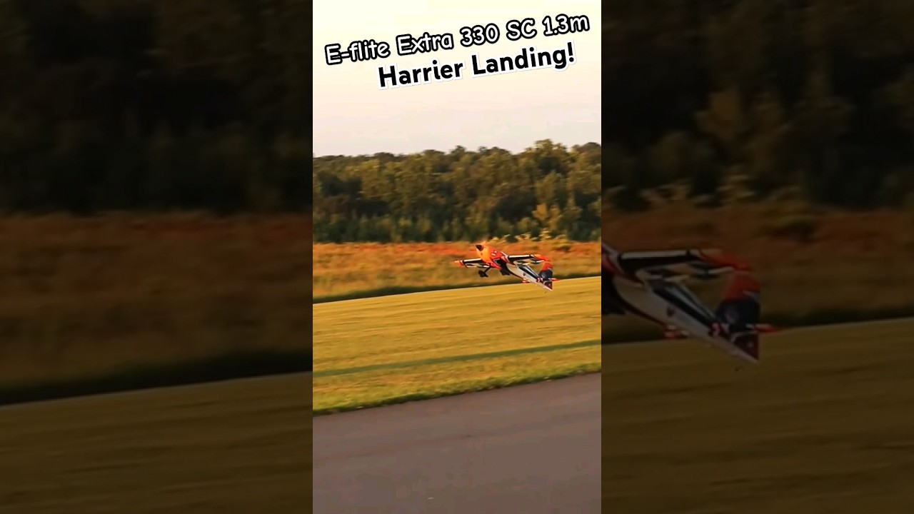 E-Flite Extra 330 SC Harrier Landing! 