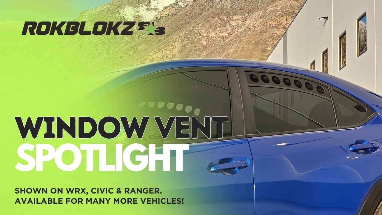 Rokblokz Window Vents | Clean Looks, Smart Function
