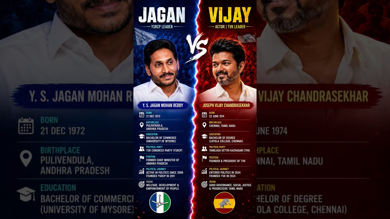 🔥 JAGAN 🆚 VIJAY 🔥 | SOUTH INDIA&rsquo;S BIGGEST MASS LEADER? 😱⚡