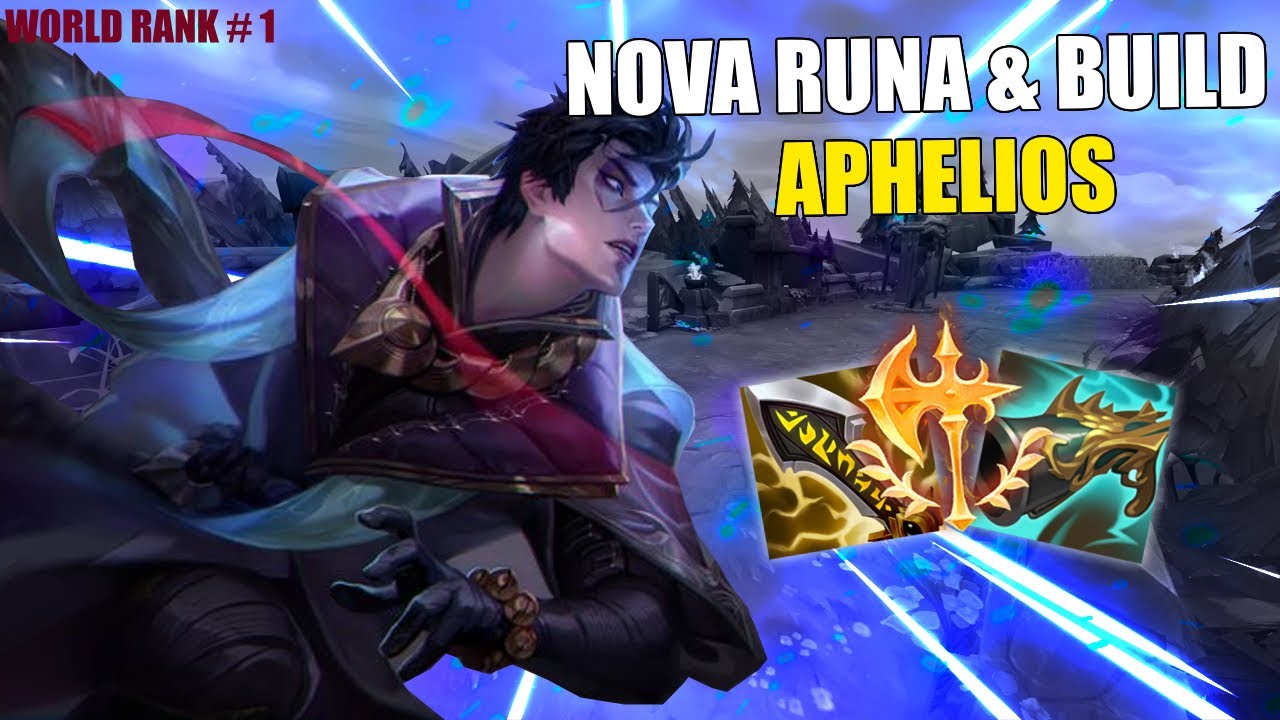 [RANK 1 APHELIOS] NOVA BUILD & RUNA PATCH 25.S1 - GUIA COM ''MONOCHAMPION'' |  APHELIOS !!