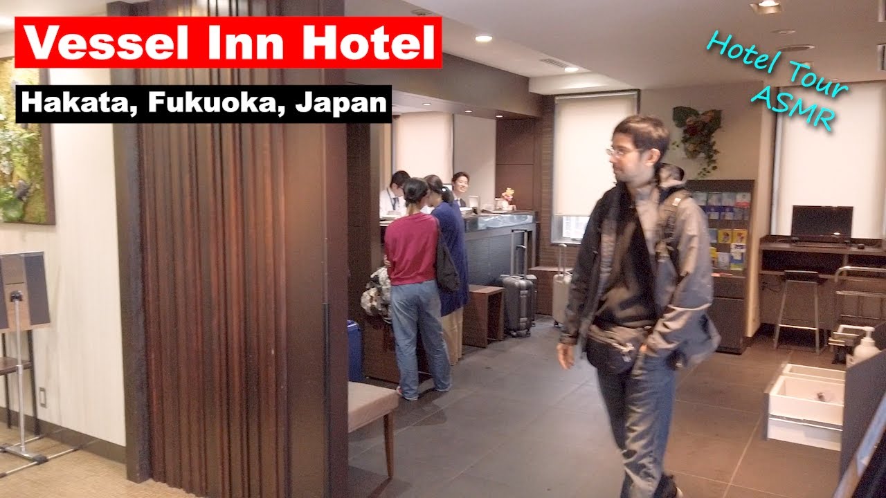 Vessel Inn Hotel Tour in Hakata, Fukuoka, Japan ⛩️ Explore Japan Trip Travel Vlog, Episode 25