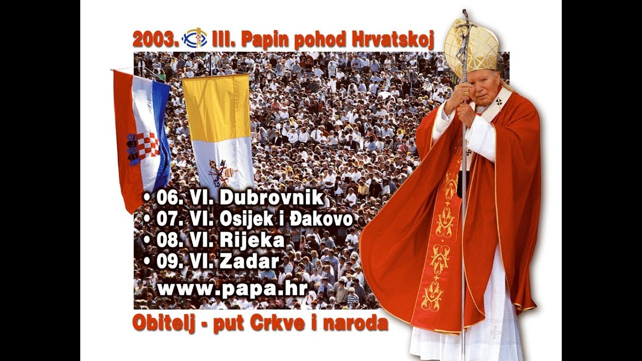 Papa Ivan Pavao II. u Hrvatskoj 2003. - Dolazak u Dubrovnik