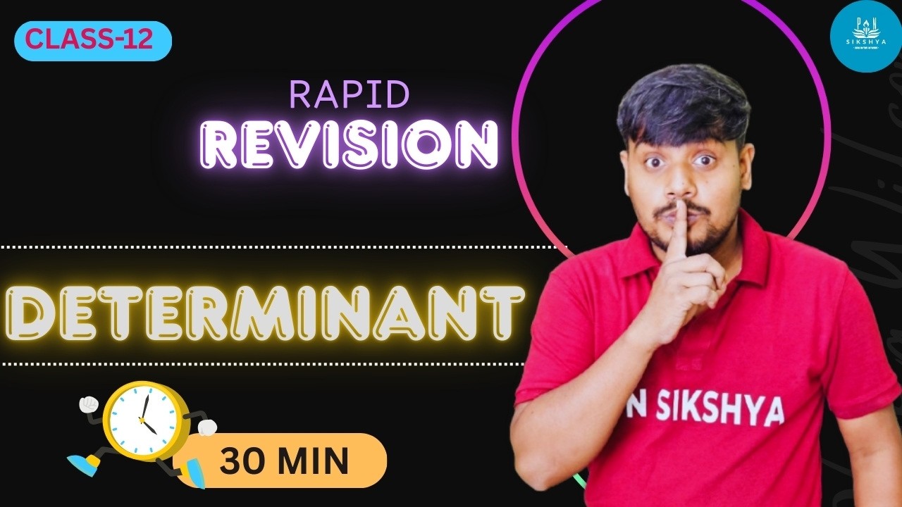 Determinant Full Chapter Revision in 30 Min | CHSE Odisha Class 12 Maths