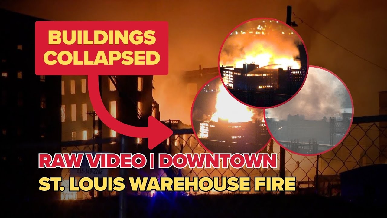 St. Louis Warehouse Fire: Timelapse Shows Flames Through the Night