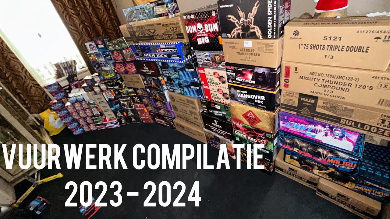 VUURWERK COMPILATIE 2023-2024 !! [oud & nieuw]  ( 60+ blokken en cakes )