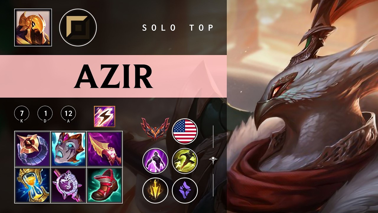 Azir Top vs Urgot - NA Grandmaster Patch 26.05