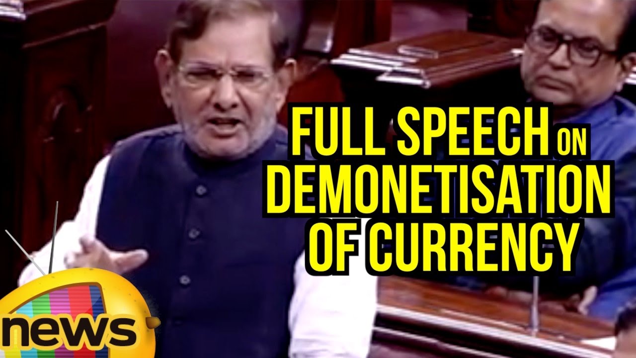 Sharad Yadav&rsquo;s Comments On Demonetisation of Currency | Full Speech | Rajya Sabha | Mango News