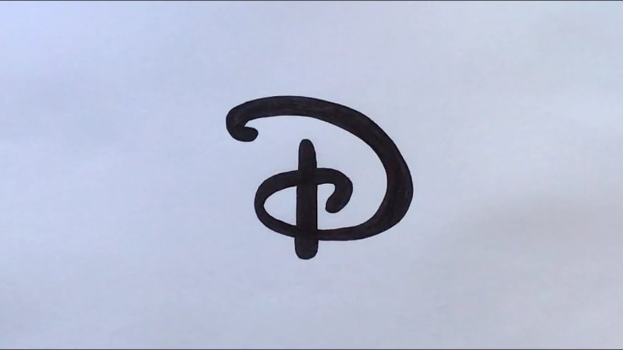 How to draw Disney D Logo ✏️