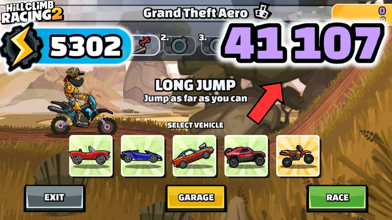 41107 очков (5302gp) в командном заезде GRAND THEFT AERO - Лучшие заезды - Гонки по подъему на хо...