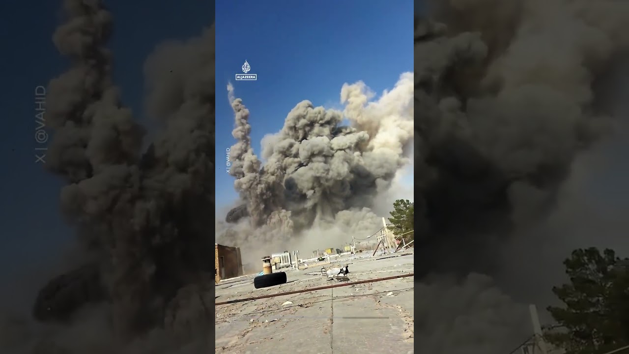 Barrage of US-Israeli strikes target Isfahan | AJ #shorts