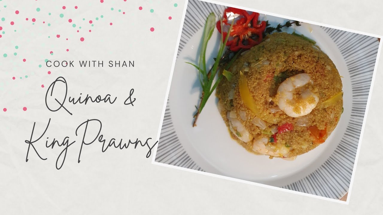 Quinoa and Prawns easy, healthy dinner recipe