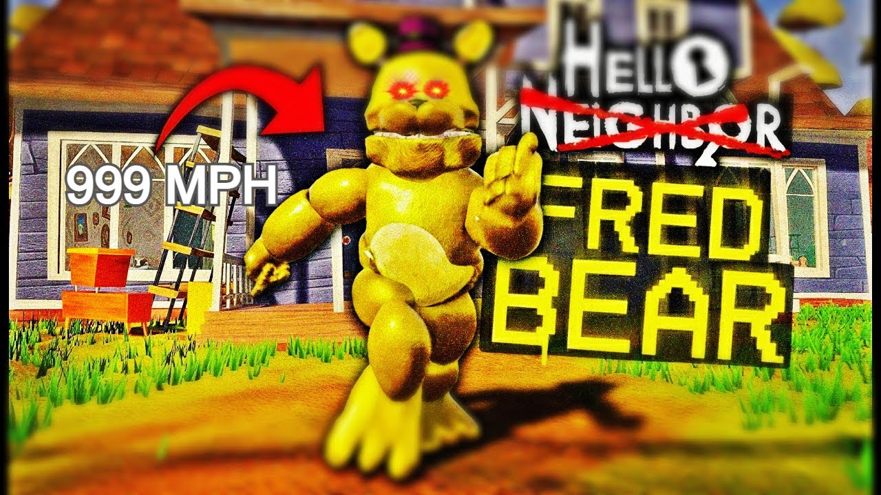 دخلت عند فريدبير فالدار ديال الجار!! | Hello Neighbor Fredbear Mod