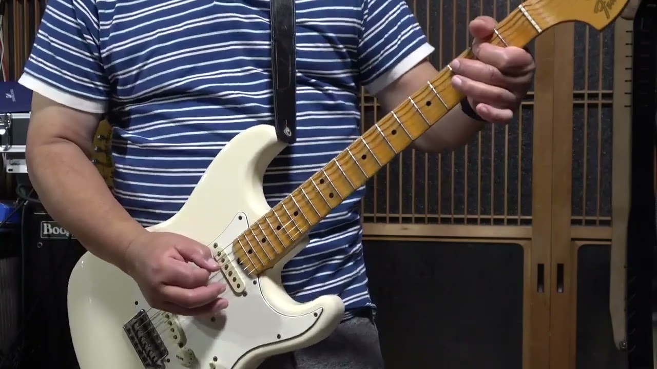 〖トレブルブースター+FUZZ〗FendeJapan ST67 95 1994 ＆Kz TrebleBooster+Flyingteapot FUZZ 即興アドリブギター002