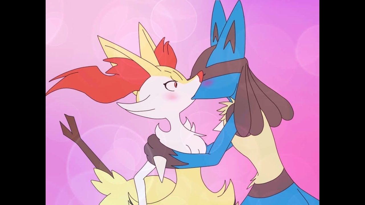 Lucario and Braixen♥️💙 In Timber Song