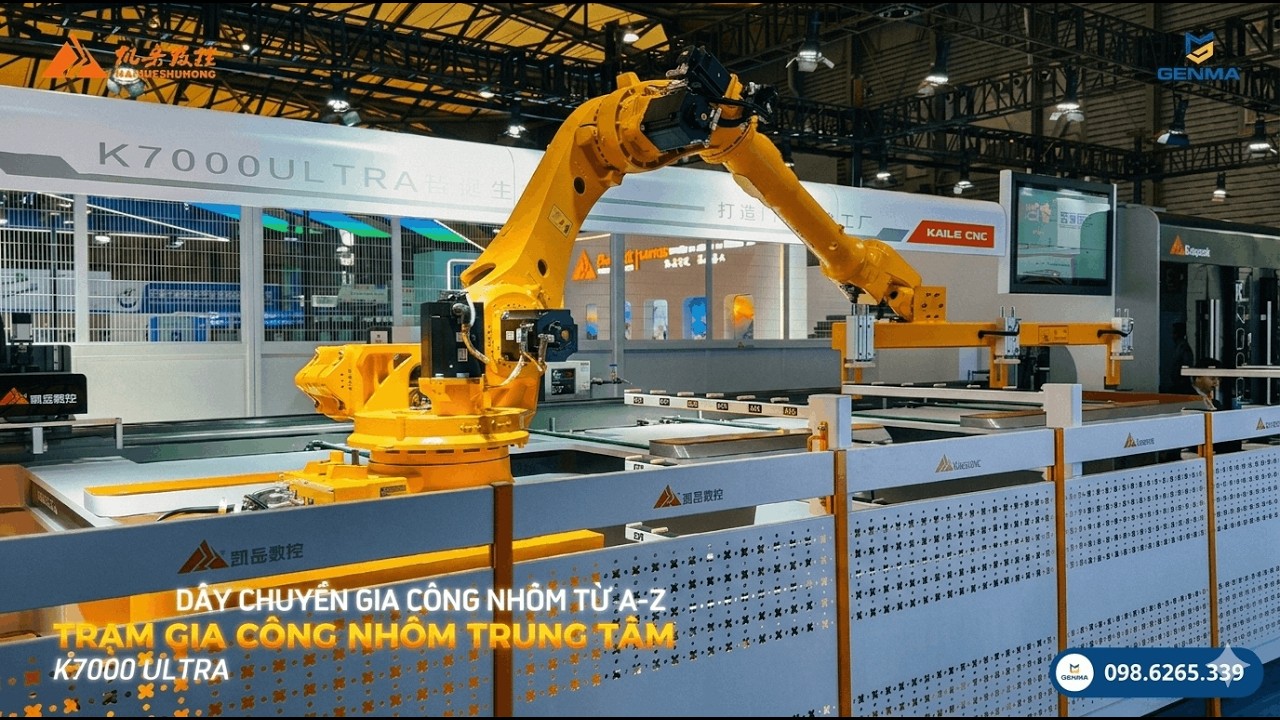 Review Trạm Gia Công Nhôm Trung Tâm Kaiue K7000 Ultra Full Option || Sản Xuất Cửa Nhôm A-Z