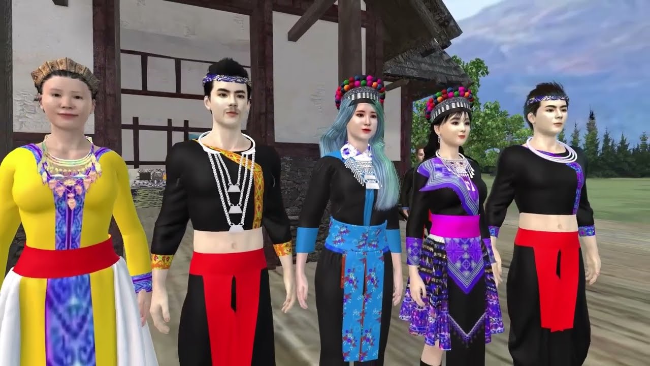 nkauj qaum ntuj thiab tub huab tais hmong Animation 3d daim part 4