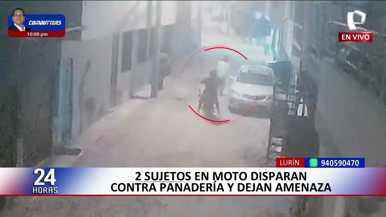 Extorsionadores disparan contra una panadería en Lurín y dejan carta extorsiva