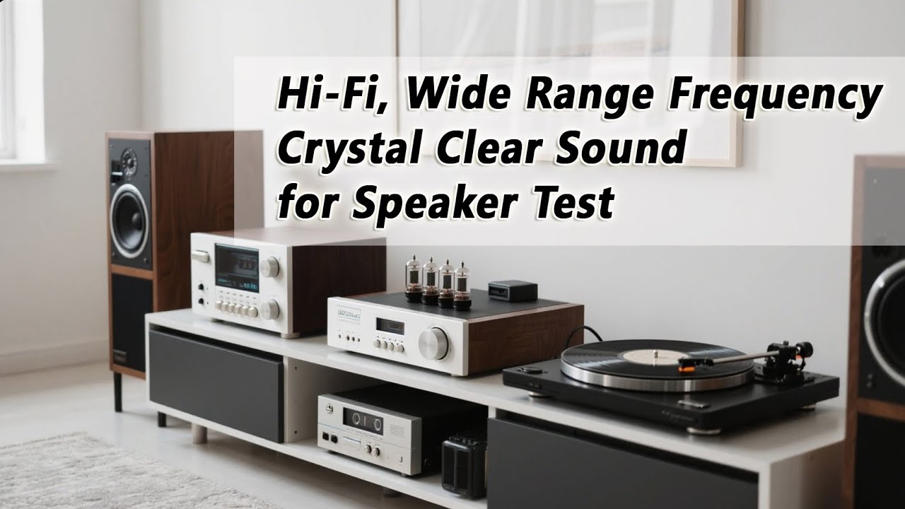 HiFi, Wide Range Frequency, Deep House, Techno, Trance in Crystal Clear Sound for Speaker Test.
