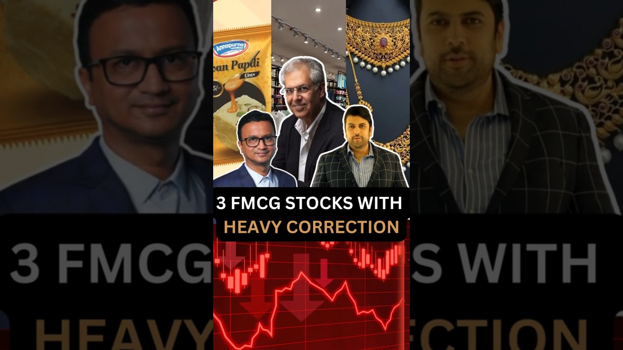 3 FMCG STOCKS WITH HEAVY CORRECTION!