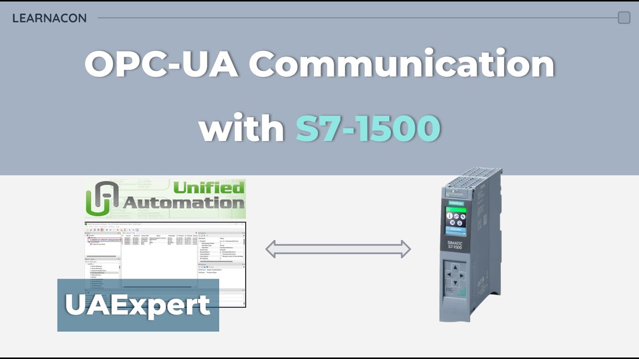 OPC-UA Setup for S7-1500 as OPC Server with UAExpert (TIA Portal)