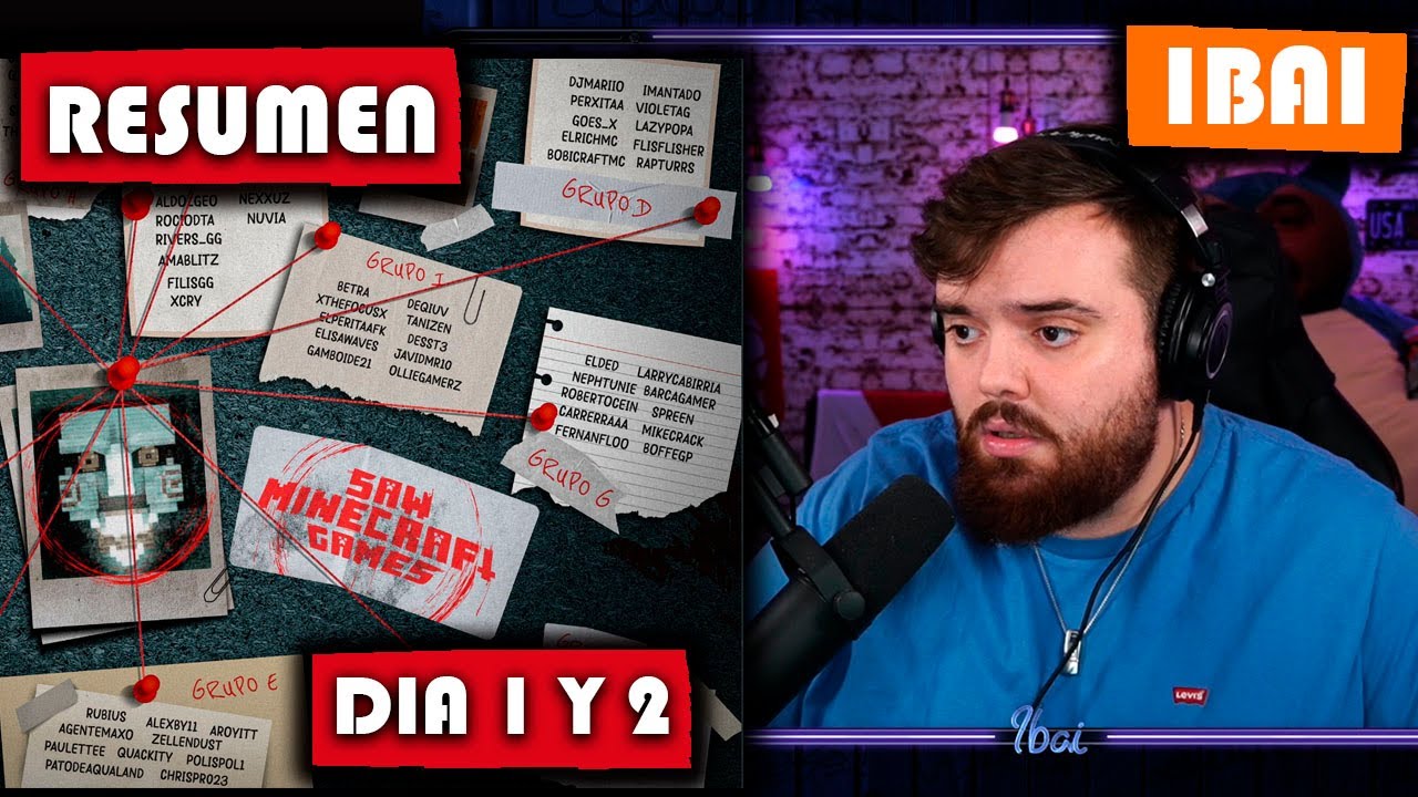 Todos los sustos y mejores momentos de IBAI en los SAW MINECRAFT GAMES | Resumen D&iacute;a 1 y D&iacute;a 2