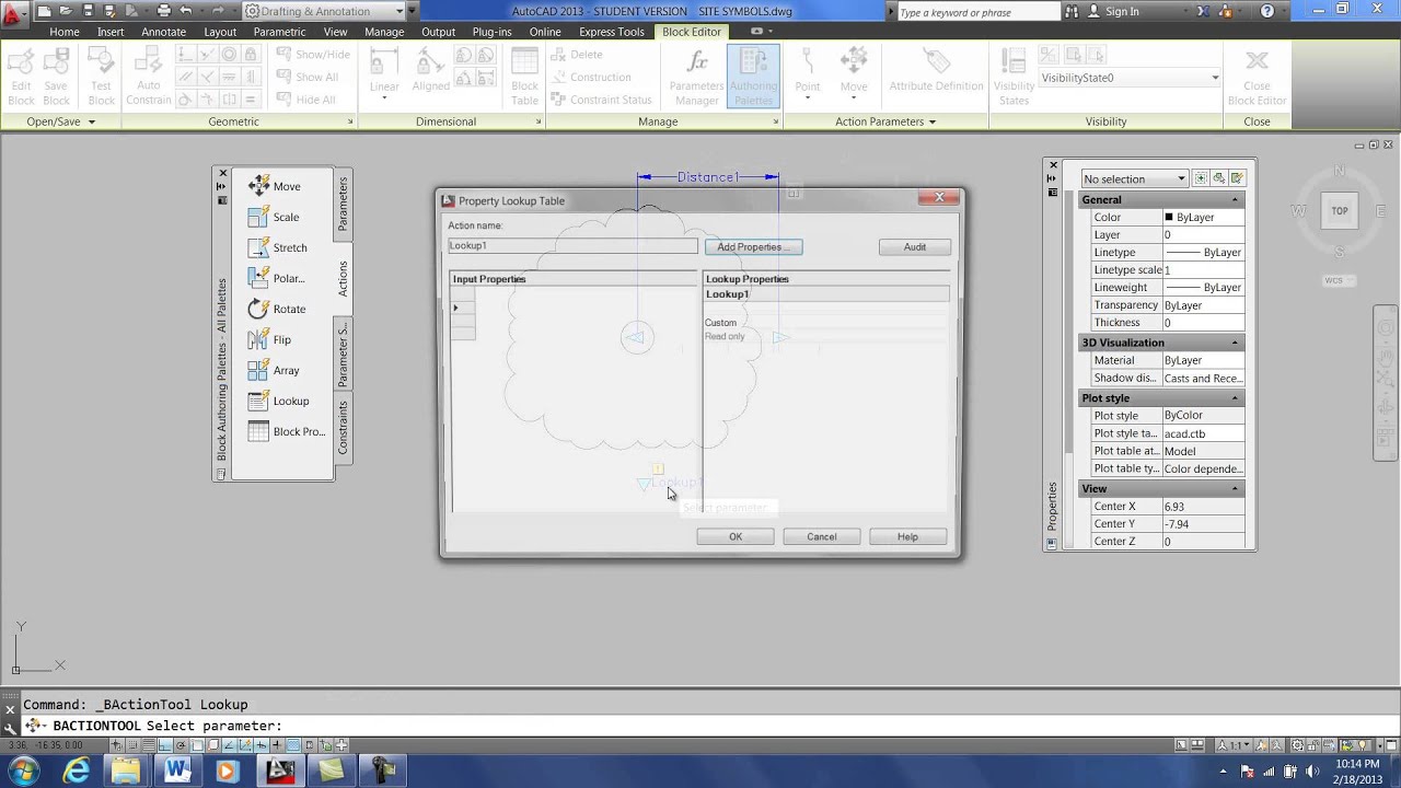 AutoCAD   Dynamic Block Lookup and Scale