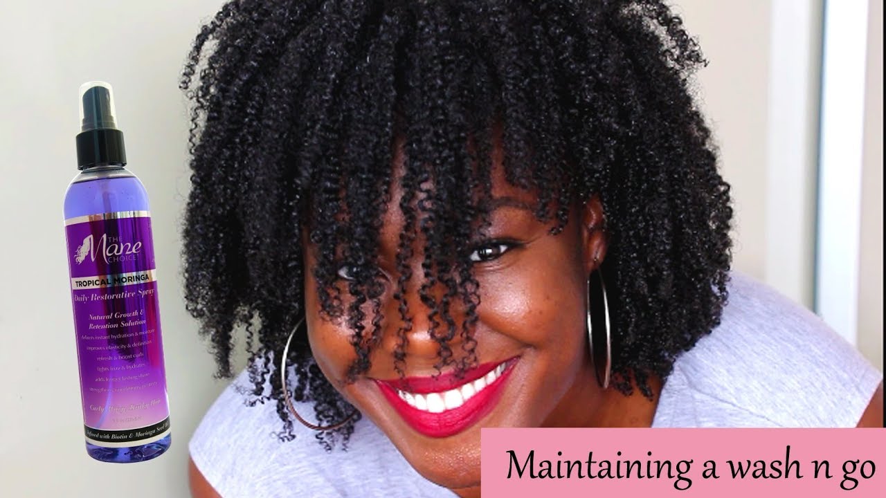 How to maintain a wash and go daily (morning and night)