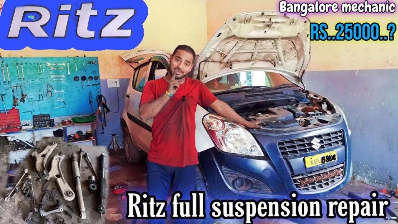 Maruti Ritz || All suspension work full details videos || फर्स्ट टाइम वर्कशॉप कम || @RNTCarservice7