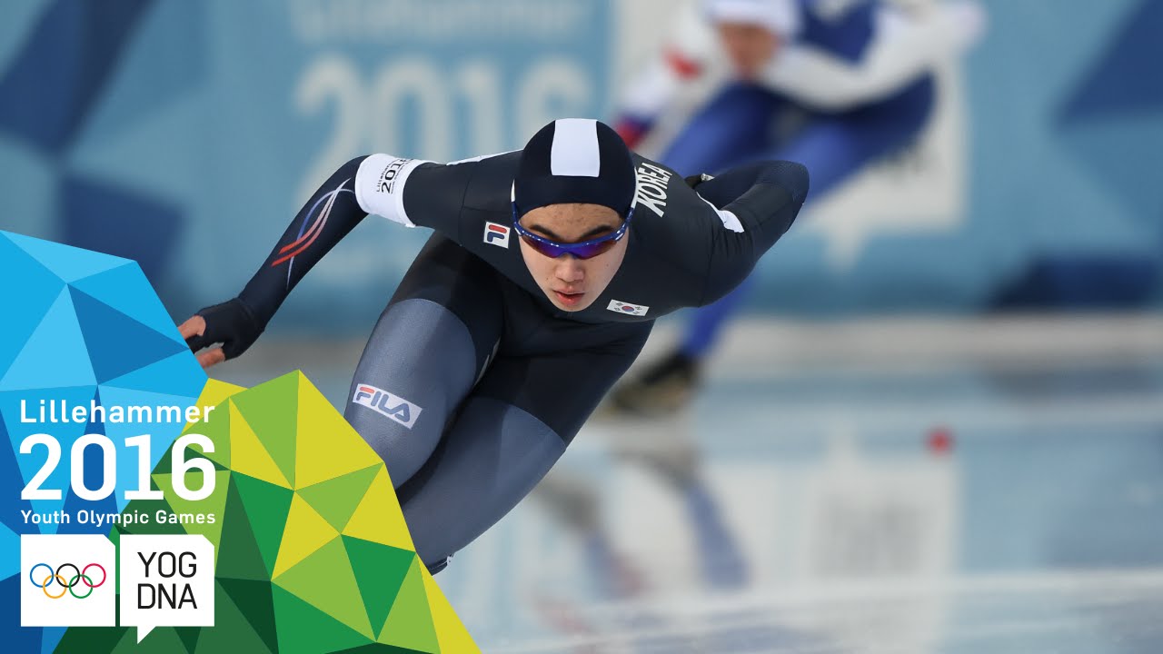 Speed Skating 1500m - Min Seok Kim (KOR) wins Men's gold | Lillehammer 2016 Youth Olympic Games