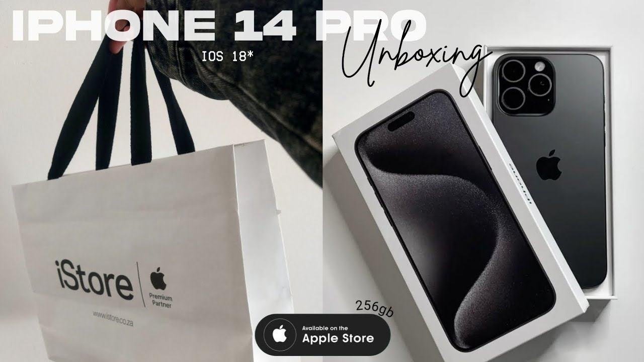 IPHONE 14 PRO UNBOXING | Space Black | South African YouTuber