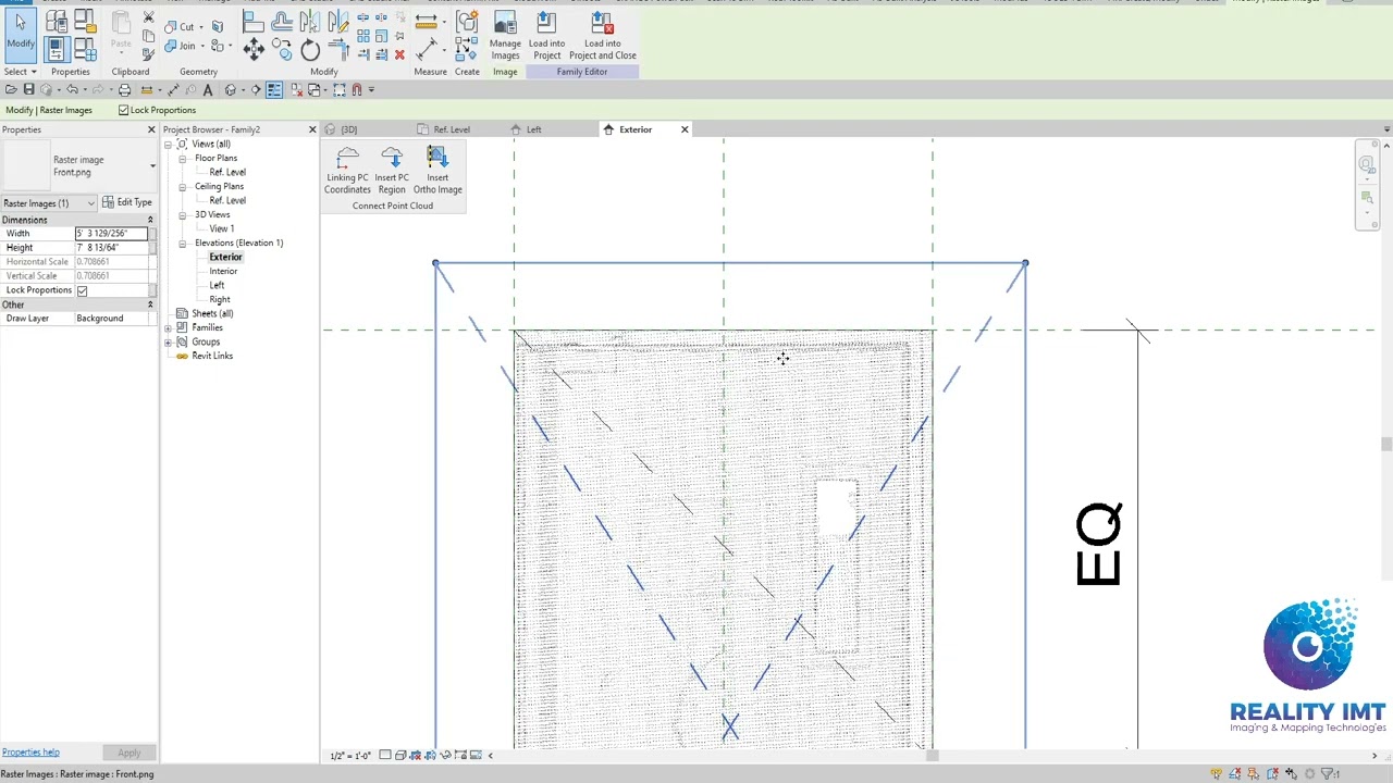 Create a door family from pointcloud