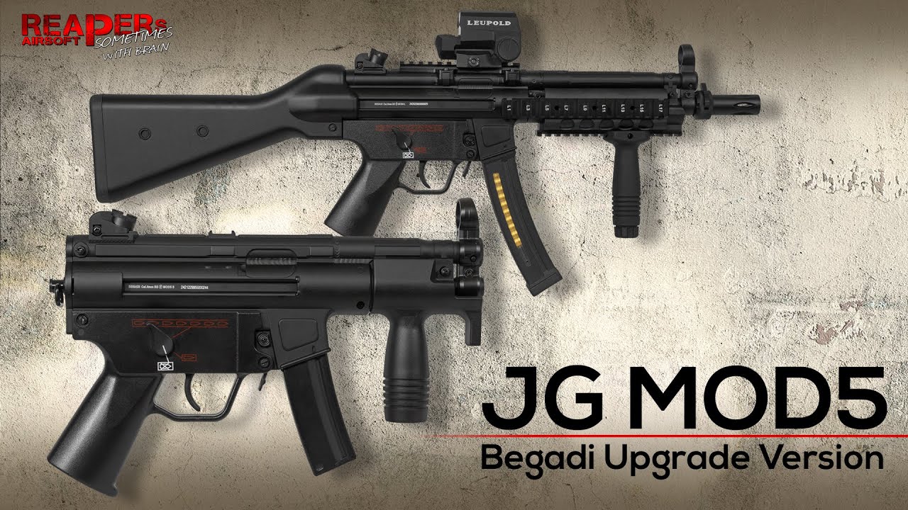 [Review] JG MOD5 K & RAS (MP5K, MP5 A4, S-AEG, Begadi Upgrade, Jing Gong) 6mm Airsoft/Softair (DE)