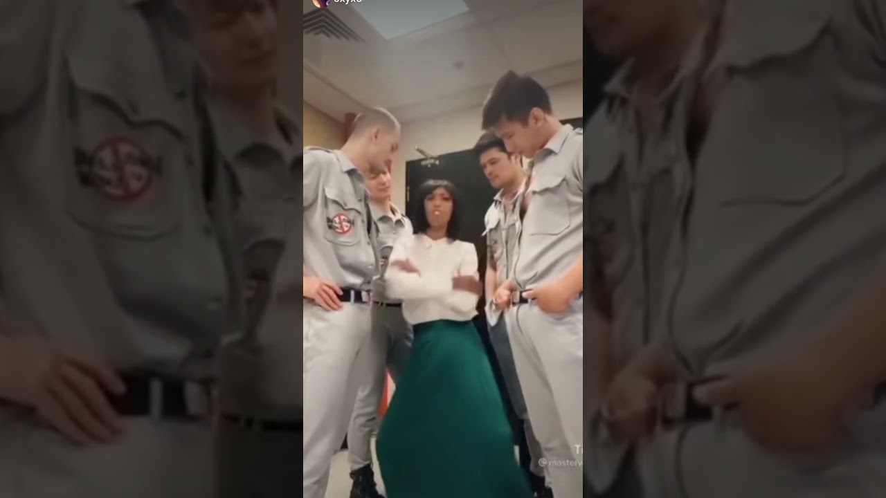 girl dancing to 4 guards
