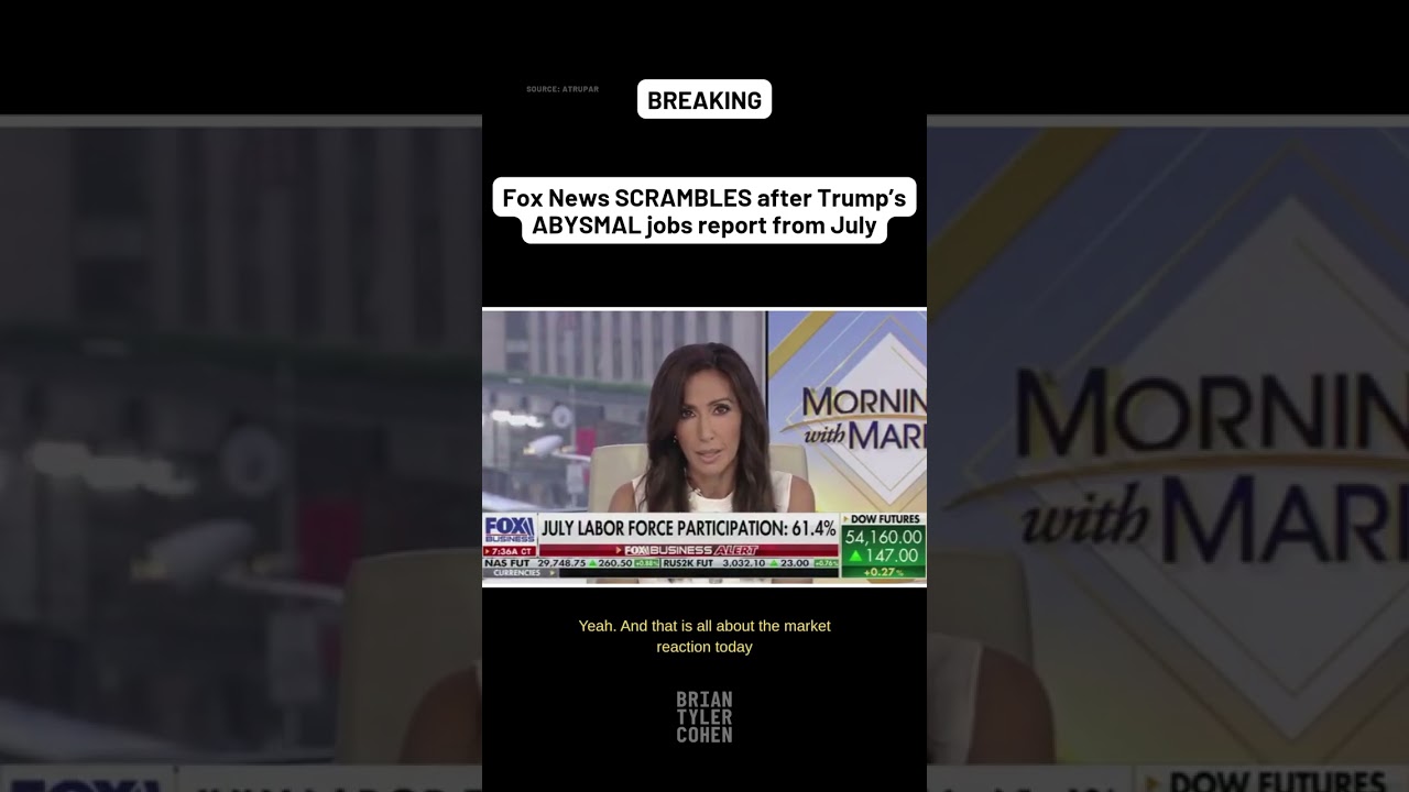 Fox News SCRAMBLES after Trump&rsquo;s ABYSMAL jobs report from July
