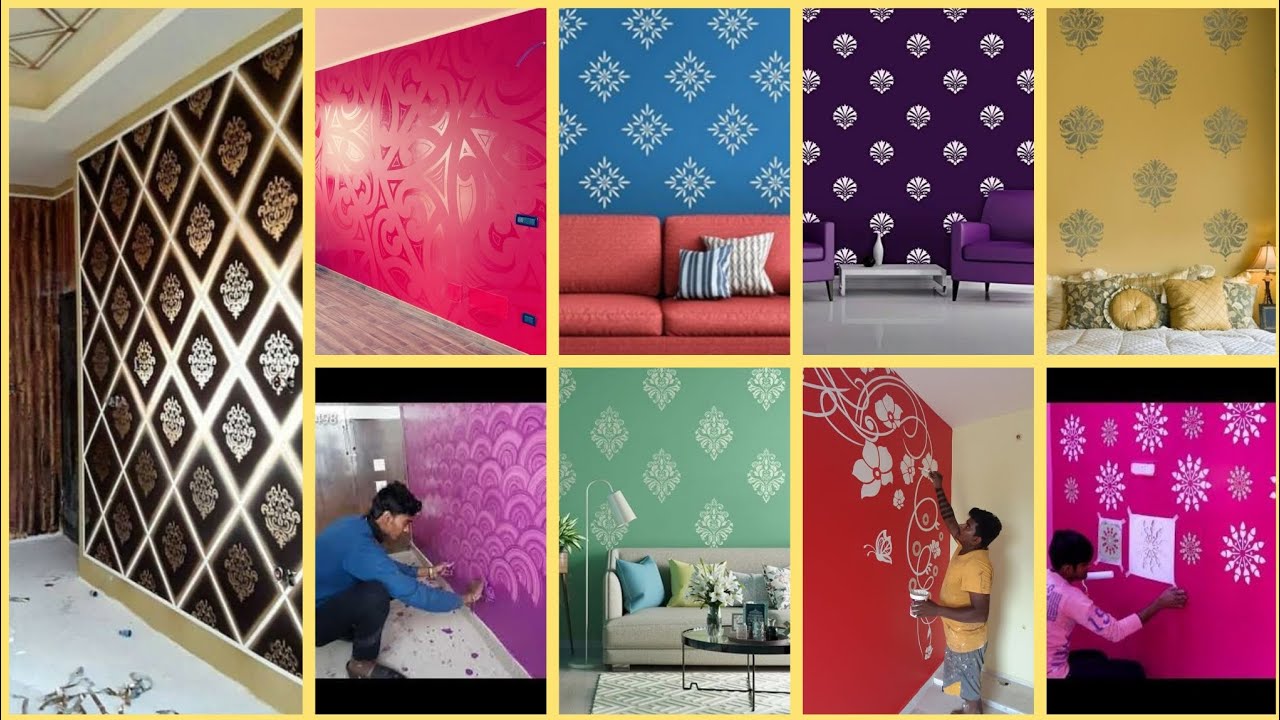 Modern wall texture design ideas | Asian paint Royale play texture design photo | wall painting