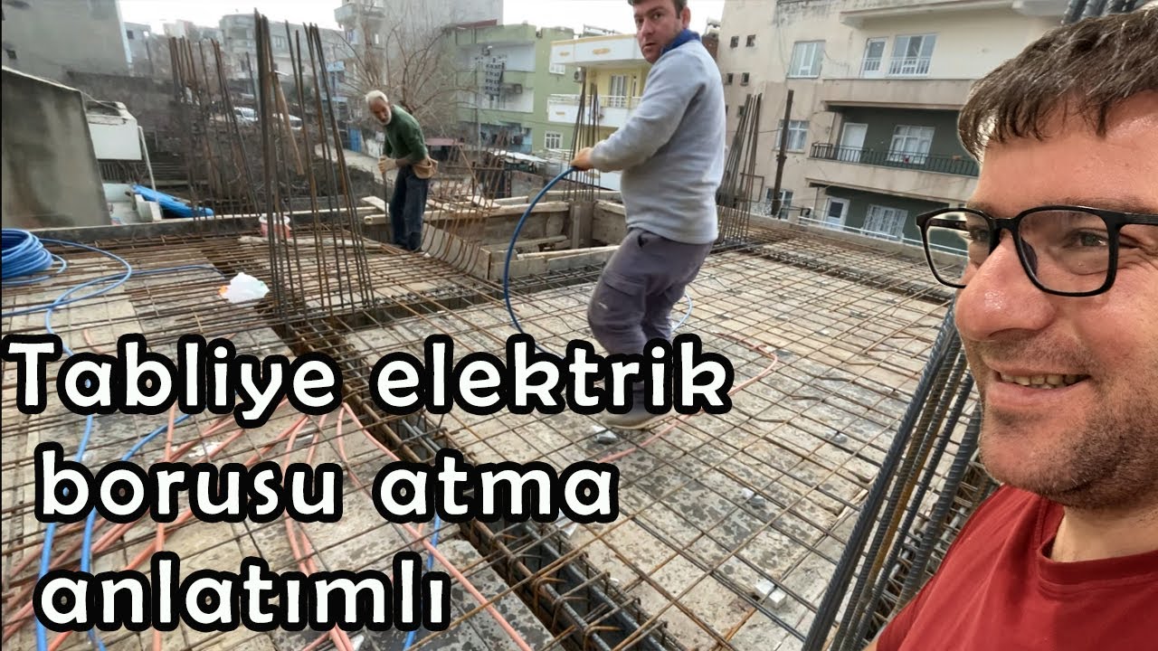 Tabliye elektrik borusu döşeme!  | TAM anlatımlı