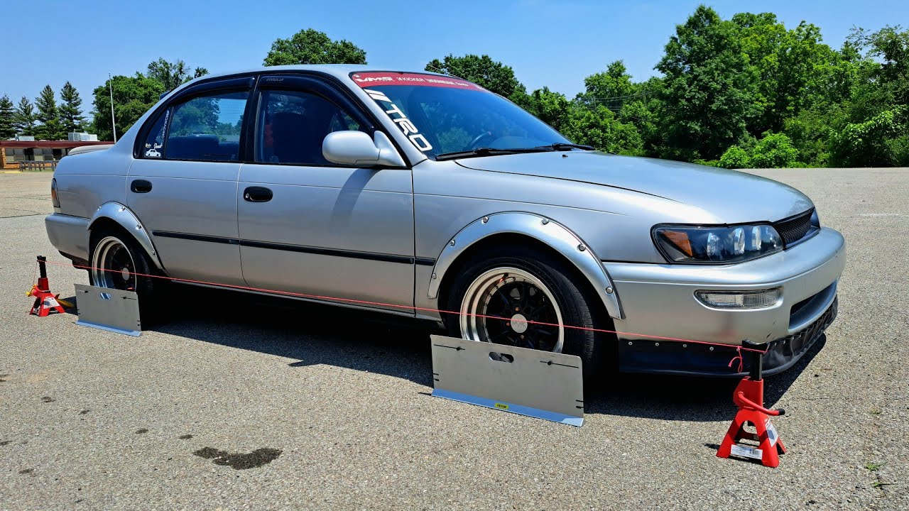 DIY Alignment on my AE102 Corolla with BC Racing coilovers