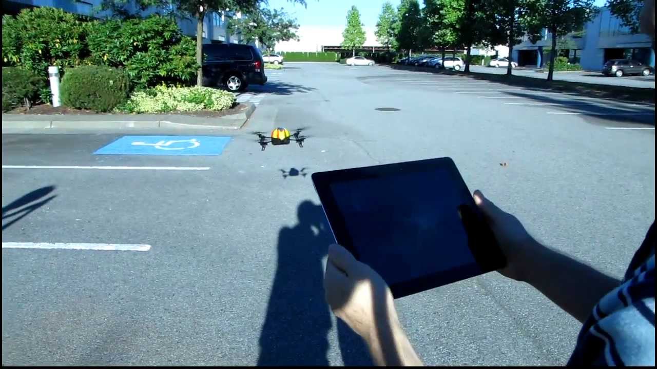Parrot AR.Drone Range Test in the NCIX Parking Lot Linus Tech Tips