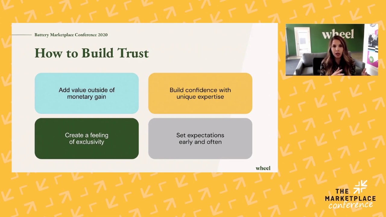 Michelle Davey (Wheel) - Walking the tightrope: Building trust on both sides of your marketplace